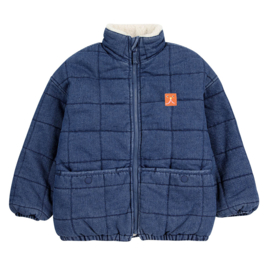 Bobo Choses | Funny Face vintage denim quilted jacket | Winterjas