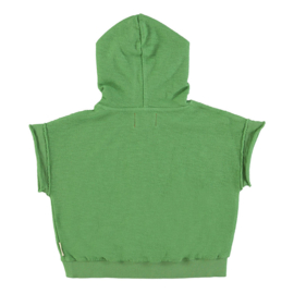 Piupiuchick mouwloze groene hoodie - Camp print