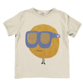 Lotiekids | T-shirt Sun & Glasses | Off white