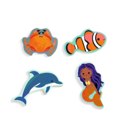 Djeco Houten puzzel Zeemeerminnen Puzzlo Sea DJ01833 | 2+