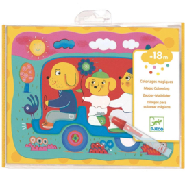 Djeco Magic Colouring "Onderweg" DJ09066 | 18m+