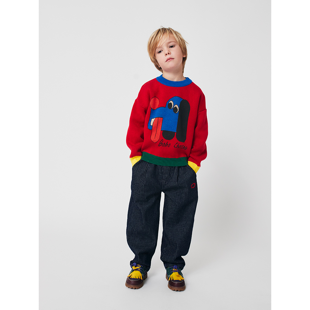 Bobo Choses Doggy Mate Jacquard Jumper