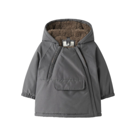 Lil Atelier Baby winterjas LaSnow05  -  Donkergrijs
