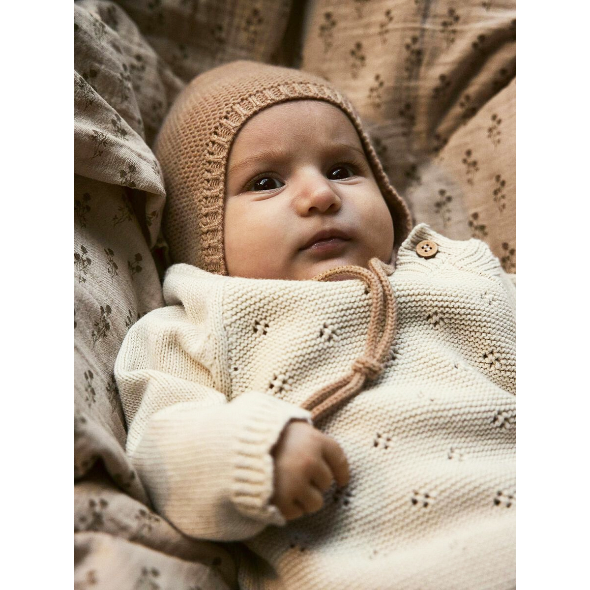 Lil Atelier newborn wikkelvestje Laguna  -  Turtledove wit