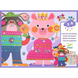 Djeco Knutselset Creëren met Stickers Sparkle DJ00090 | 3-6 jaar