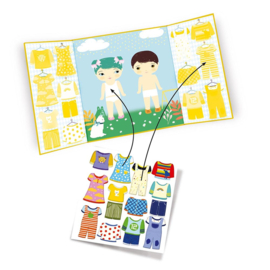 Djeco herbruikbare stickers Kleding DJ09070 | 18m+