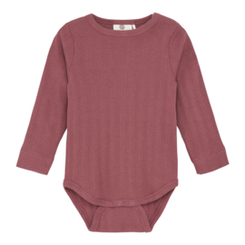 Enfant Longsleeve body Pointelle - Roan Rouge