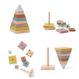 Kids Concept | Houten Stapel Pyramide | 1+
