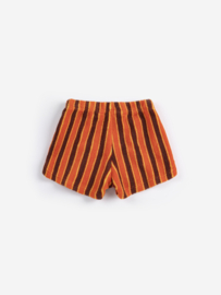 Bobo Choses - Striped Brick baby terry cloth shorts