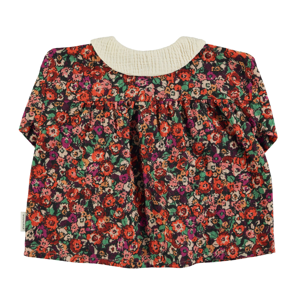 Piupiuchick Blouse  met Peter Pan kraag -  Flowers