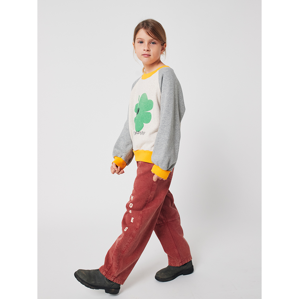 Bobo Choses Lucky Clover raglan sweatshirt