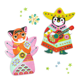 Djeco Knutselset Creëren met Stickers Rhinestone DJ00091 | 3-6 jaar