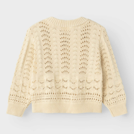 Lil Atelier | Lale knit | Gebreide trui Bleached Sand