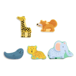 Djeco Houten puzzel dieren Puzzlo Animo DJ01830 | 2+