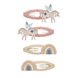 Mimi & Lula Winged Unicorn & Rainbow Clic Clacs  -  C21