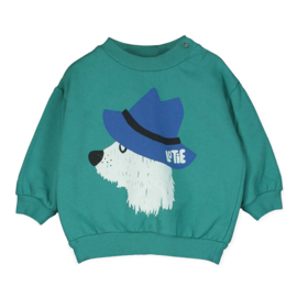 Lotiekids Baby Sweatshirt Chill Dog -  Green