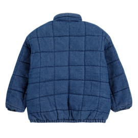 Bobo Choses | Funny Face vintage denim quilted jacket | Winterjas