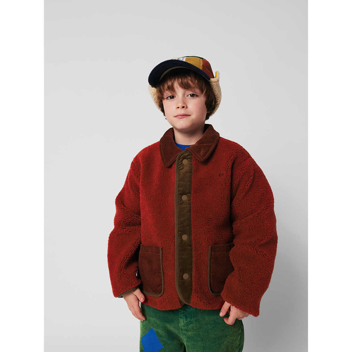 Bobo Choses Multicolor Reversible Sheepskin Jacket