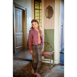 Petit Blush Rib Turtle Neck - Diabolo A.O.P.