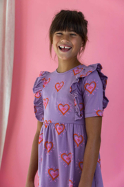 Ammehoela | Libby jurk met hartenprint