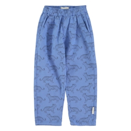 Piupiuchick unisex broek -  blauw met tijgers