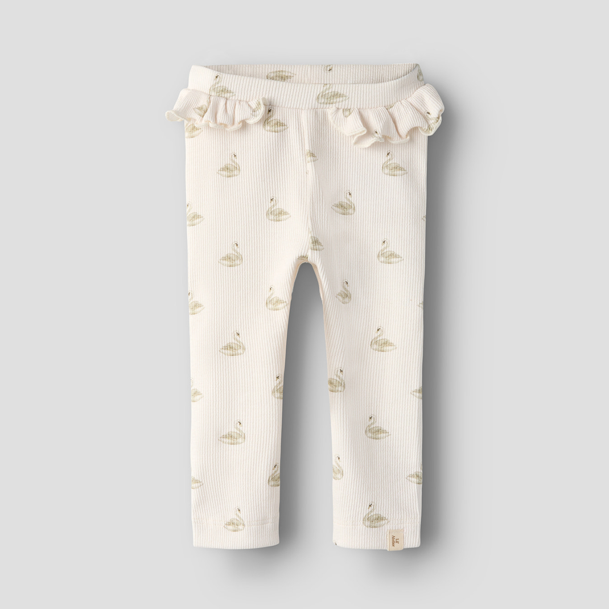 lil Atelier newborn slim legging Gavo Efi  -  AOP Swan