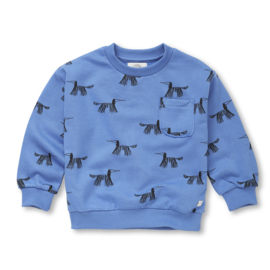 Sproet & Sprout | Sweatshirt Dogs print | Molecule blue