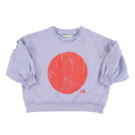 Piupiuchick | Lila sweater met rode Cirkel print