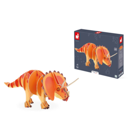 Janod Houten 3D puzzel Dino Triceratops | 5+