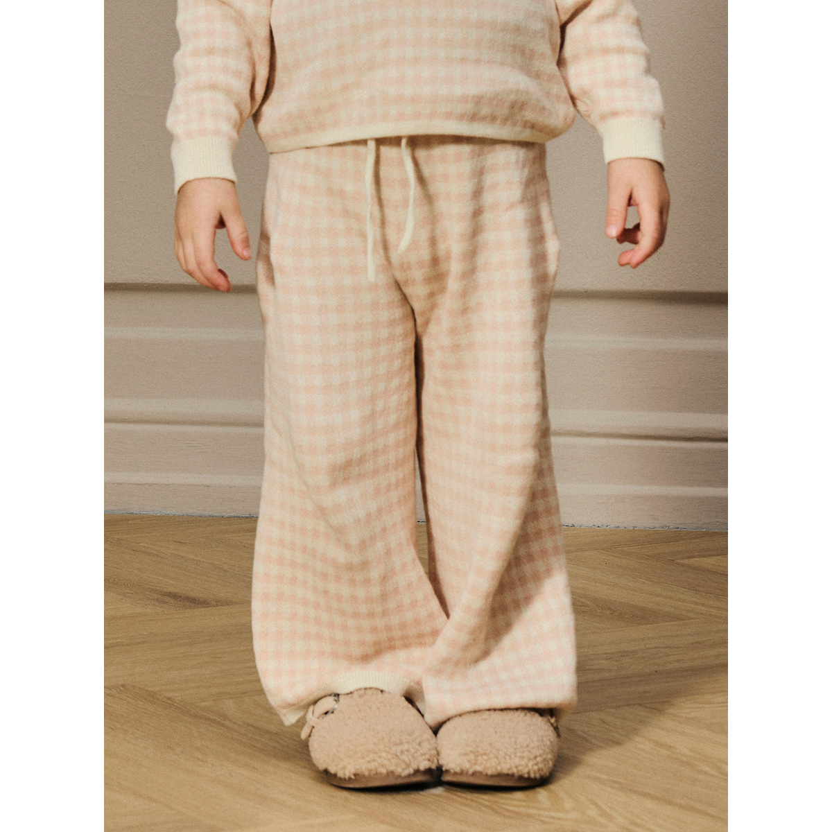 Lil Atelier Knit pants Nadie  -  Cameo Rose