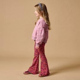 Petit Blush Bowie Flared Pants  -  Winter Flowers