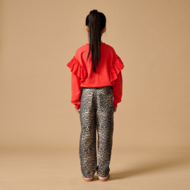 Petit Blush Ballon Fit Jeans  -  Leopard A.O.P.