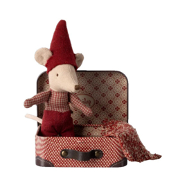Maileg Christmas Mouse - baby in suitcase