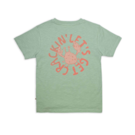 Ammehoela | Zoe T-shirt met rugprint AM.Zoe.72 | Mint green