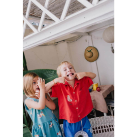 Lotiekids blouse Skating Seagull - Red