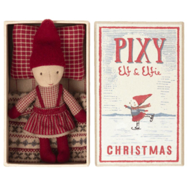 Maileg Kerst Pixy Elfie in matchbox