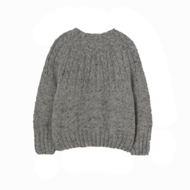 Cozmo Gebreide wollen Trui  -  Grey Tweed