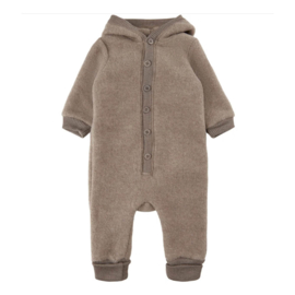 Mikk-line | Wollen babypak met capuchon | Denver Melange