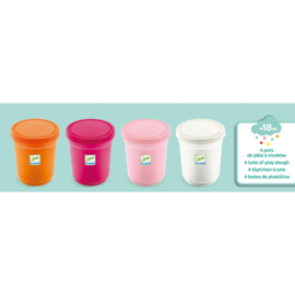 Djeco vier potten boetseerklei Sweet DJ09026 | 18m+