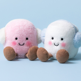 Jellycat Kerstknuffel Amuseables Toastie Pink and White Marshmallows