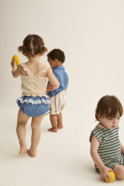 Cozmo - chambray denim baby bloomers