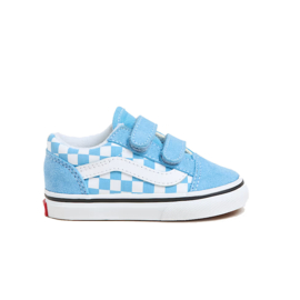 Vans Kids kindersneakers TD Old Skool V -  Checkerboard Blue