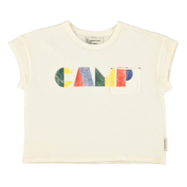 Piupiuchick t-shirt - Ecru met Camp print