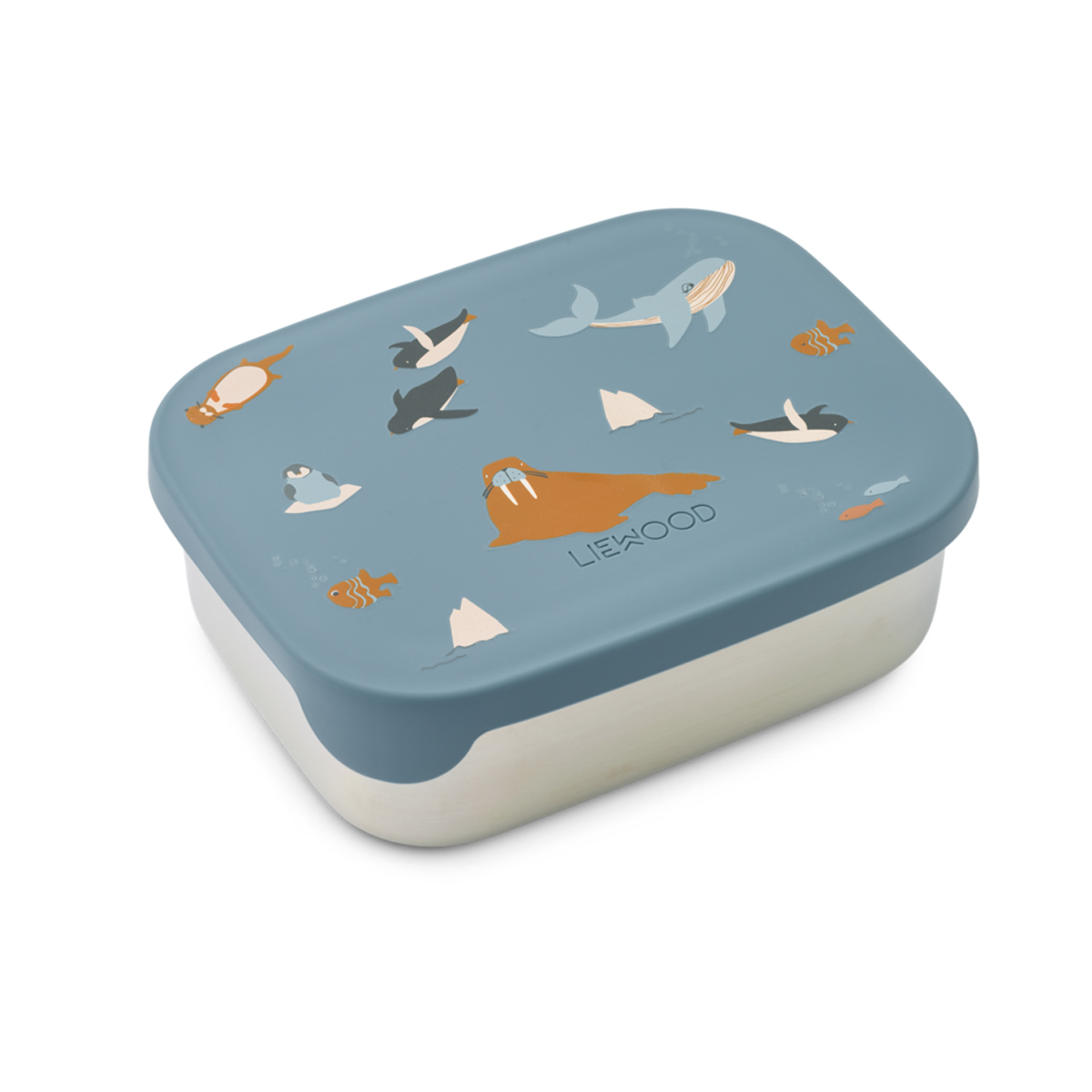 Liewood Arthur RVS Lunchbox -  Arctic Sea