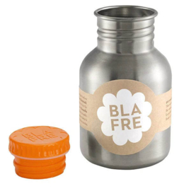 Blafre RVS drinkfles met oranje dop 300 ml