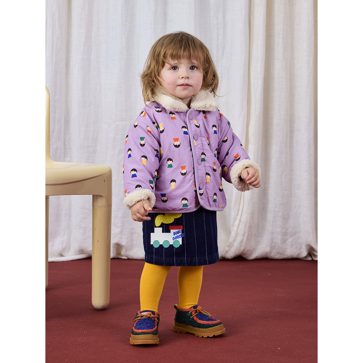 Bobo Choses Baby  -  Reversible Game Pawns Sheepskin Jas