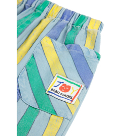 Bobo Choses Multicolour Stripes denim baby pants