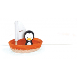 * Plan Toys * Houten Zeilboot Pinguin  12m +