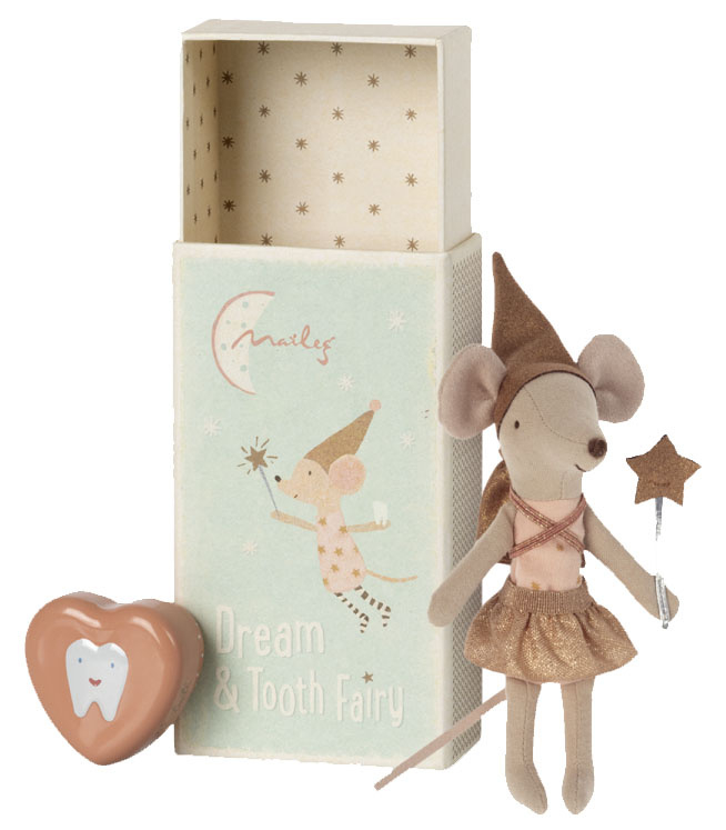 * Maileg *  Tooth Fairy mouse in matchbox | Rose | 3+ |