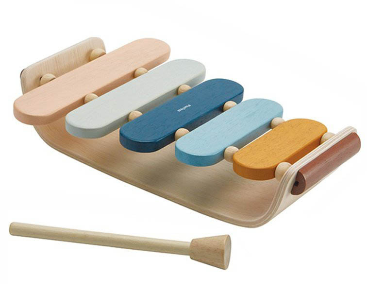 * Plan Toys * Oval Xylophone | Houten Xylophone Orchard   12m +